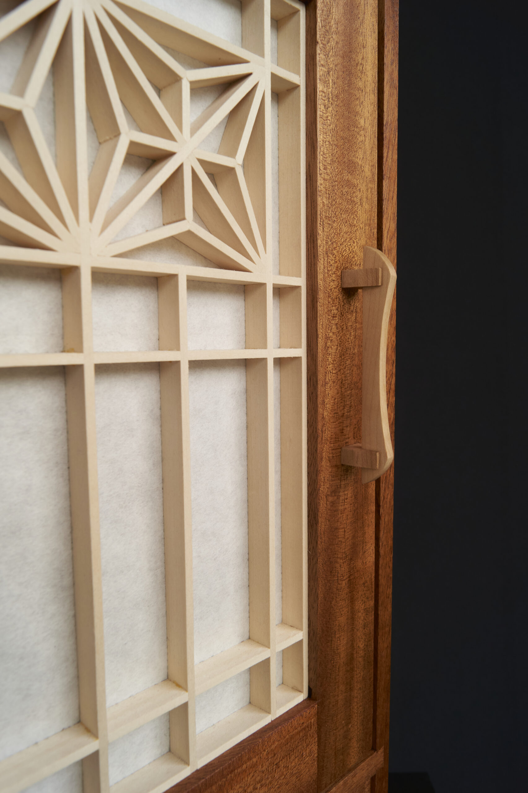 Japanese Cabinet Door Using Kumiko 